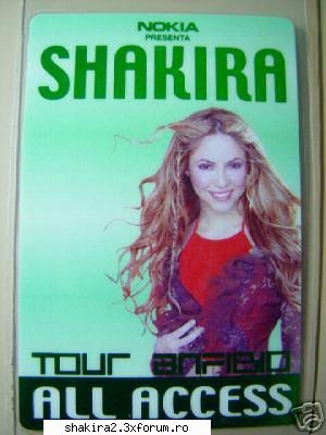 Tour Memorabilla - ShakiraAndre - TOUR